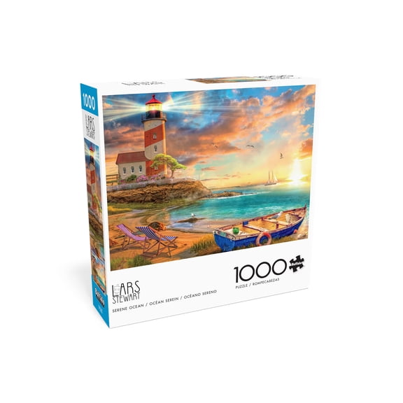 Buffalo Games 1000-Piece Serene Ocean Adult Interlocking Jigsaw Puzzle