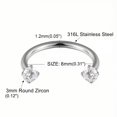 thumbnail image 6 of K-KED 10pcs Set Horseshoe Piercing Hoop Lip Ring Nose Septum Tragus Cartilage Earring-default, 6 of 7