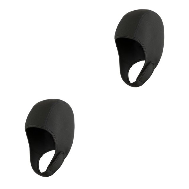 Eigraketly Gorros de natación Profesional Simple Dive Headwear Head Wrap Accesorios Wetsuit Headgear Sun Block Gorro de buceo elástico No.1 No.1 2piezas