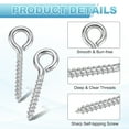 thumbnail image 3 of 250 Pack Crochets à Vis, M1x12mm Boulons à Illets en Acier Inoxydable 304, 3 of 6