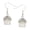 Earring, variant on Cup Cake Earring Rhinestone Crystal Rhodium Plated E0755-MT