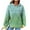 Mint Green, variant on LYXSSBYX Hoodies for Women Pullover Women'S 2024 Winter Hooded Sweatshirt Loose Casual Striped Print Round Neck Hooded Long Sleeve Sweatshirt