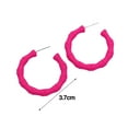 thumbnail image 6 of Hyasfey 1 Pair Women Single Hoop Earrings Fashion Sweet Style Candy-Colored Acrylic Circle Earrings Holiday Party Dress Ear Jewelry Accessories Birthday Valentine's Day Mother's Day Jewelry Gift, 6 of 8