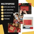 thumbnail image 4 of Crown Display Kraft Paper Roll Red 17.75" x 110 Ft, 4 of 5