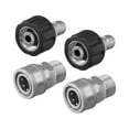 thumbnail image 1 of Kit de Connexion Rapide en Acier Inoxydable pour Nettoyeurs Haute Pression avec Raccords M22 14, 1 of 10