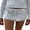 White, variant on Michellecmm Women's Summer Casual Shorts, Solid Color Elastic Waist Lace Trim Lounge Short Pants