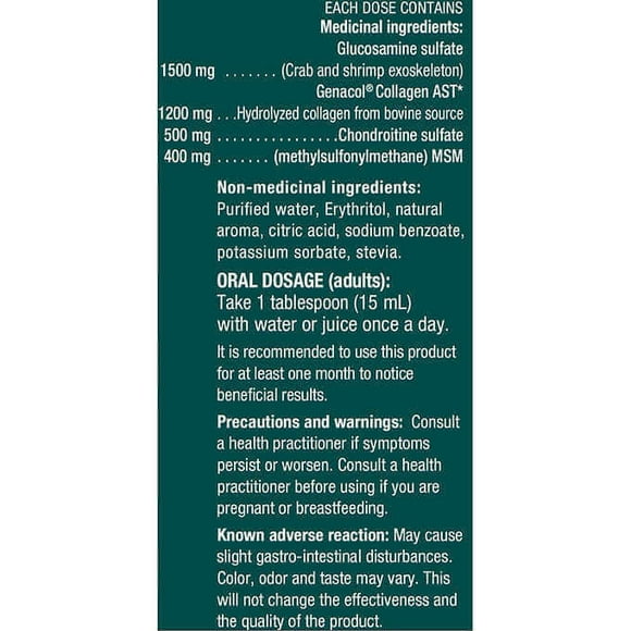Genacol Optimum - Collagène, Glucosamine/chondroïtine & amp; MSM - 1L Soutien de la Santé des Articulations