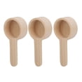thumbnail image 1 of Wooden  Spoon, Wooden Measuring Spoon Unpainted 3pcs Multifunctional  For Tea Leaves, 1 of 8