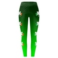 thumbnail image 5 of Mepaouo St. Patrick's Day Tights Women Shamrock Leggings High Waist Yoga Pants Trousers Sizes S-2X, 5 of 5
