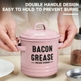 thumbnail image 6 of VAETTLO 46 oz Bacon Grease Keeper with Strainer & Spatula, Farmhouse Style Kitchen Grease Container, Dishwasher Safe, Yellow, 6 of 12