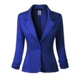 thumbnail image 1 of MixMatchy Women's Classic Casual Work Solid Color Knit Blazer, 1 of 4