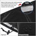 thumbnail image 3 of Motoforti Outboard Boat Motor Engine Cover 100-150HP Waterproof 210D Oxford Cloth Black, 3 of 6