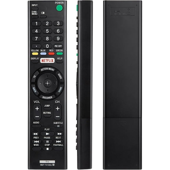 RMT-TX100U Remote Replacement for S-ony Bravia RMTTX100U TV Remote Control, for XBR75X850C XBR-55X855C KDL-50W800C KDL-50W800380 KDL-50W800BUN1 with Netflix Button (1 PCS)