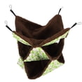 thumbnail image 4 of Cómoda cama tipo jaula verde para hámsteres, hamaca triple de 30 x 30 cm para animales pequeños, 4 of 8