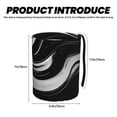 thumbnail image 3 of Kdxio Abstract Black White Swirls Car Trash Can Garbage Car Accessories Trash Can Car Waste Bin for for Driver and Passenger Any Vehicle, 3 of 7