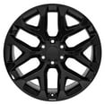thumbnail image 2 of OE Wheels CV98B 22x9 Snowflake Wheels - Gloss Black 22 Inch Rims Set of 4, 6x139.7 Wheels - Optional TPMS & 285/45R22 Tires and Rims Packages - Fits GM Trucks & SUVs (Eagle Touring, TPMS), 2 of 5