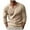 Beige, variant on Men's V-Neck Slim Long Sleeve Rib Knit Sweater – Autumn Winter Pullover Knitwear with Classic Basic Fit