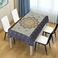 thumbnail image 7 of GZHJMY Vintage Arabic Rectangle Tablecloth, Waterproof Stain Wrinkle Resistant Washable Polyester Table Cover for Picnic Dinner Holiday Kitchen Party Decor, 54 x 72 in Home Decor, 7 of 7