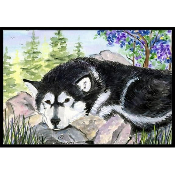 18 x 27 in. Alaskan Malamute Indoor Outdoor Mat
