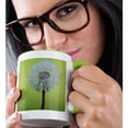 thumbnail image 2 of 3drose, Canada, Vancouver Island. Dandelion, 11oz Two-tone Green Mug, 2 of 6