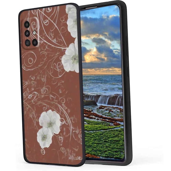 Flowers-95 Phone Case, Degined for Samsung Galaxy A71 4G Case Men Women, Flexible Silicone Shockproof Case for Samsung Galaxy A71 4G