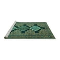 thumbnail image 2 of Ahgly Company Machine Washable Indoor Rectangle Persian Turquoise Blue Traditional Area Rugs, 4' x 6', 2 of 4