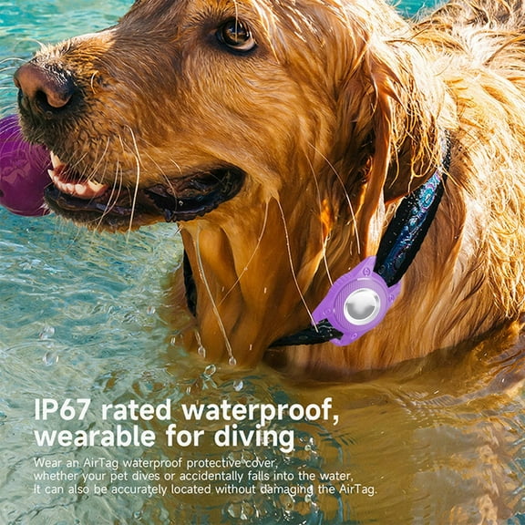 Pet Collars Airtag Protective Locator With Pet Attachment Triple Full Coverage for Tracking Solutions