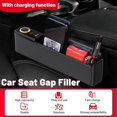 thumbnail image 2 of 2PCS Car Seat Gap Filler Car Seat Gap Organizer Multifunctional Seat Gap Organizer Storage Box With Charge Port, 2 of 5