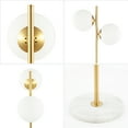 thumbnail image 6 of JONATHAN Y Oscar 60.5" 2-Light Modern Parisian Candlestick Iron LED Floor Lamp, Brass Gold/White, JYL1108A, 6 of 6