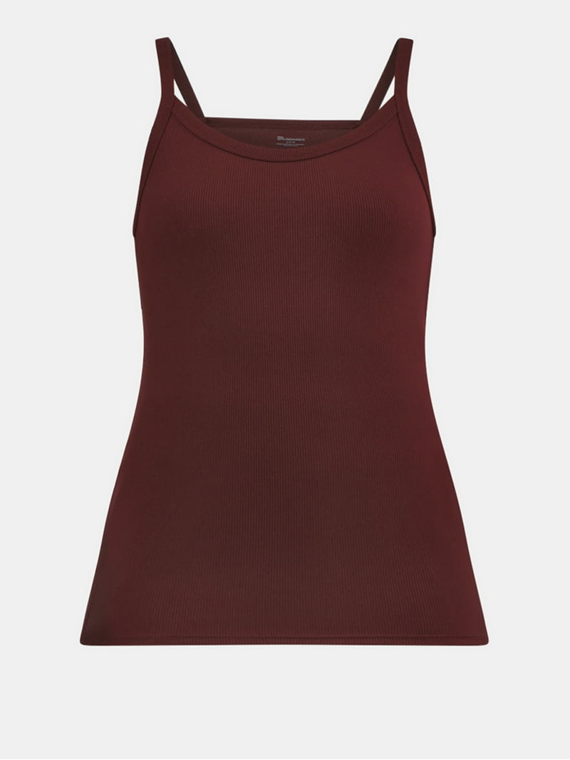 No Boundaries Ribbed Cami Top, 1 or 5-Pack, Women's