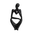 thumbnail image 1 of Statue de Penseur Manuelle en Résine Style Penseur Sculpture Abstraite Stable Unique pour Salon, 1 of 3