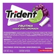 thumbnail image 3 of Goma de mascar Trident Fruit Mix sin azúcar sabor uva y limonada 18 pzas, 3 of 4