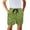 Cartoon Cucumber Slice Pattern, variant on Pockets Bed Sheet Board Shorts for Summer Beach, Elastic Waist Quick Dry Boys Swim Trunks, Eagle American Flag