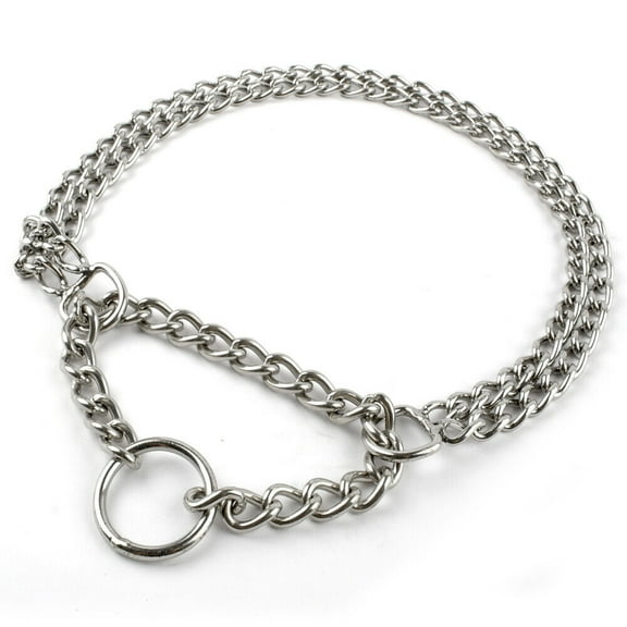 Didog Dog Martingale Pinch Choke Collar Heavy Duty Training Slip P Chain Dog Silver