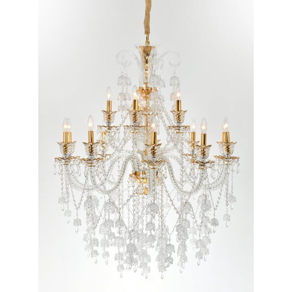 AFD Marseille Crystal Chandelier