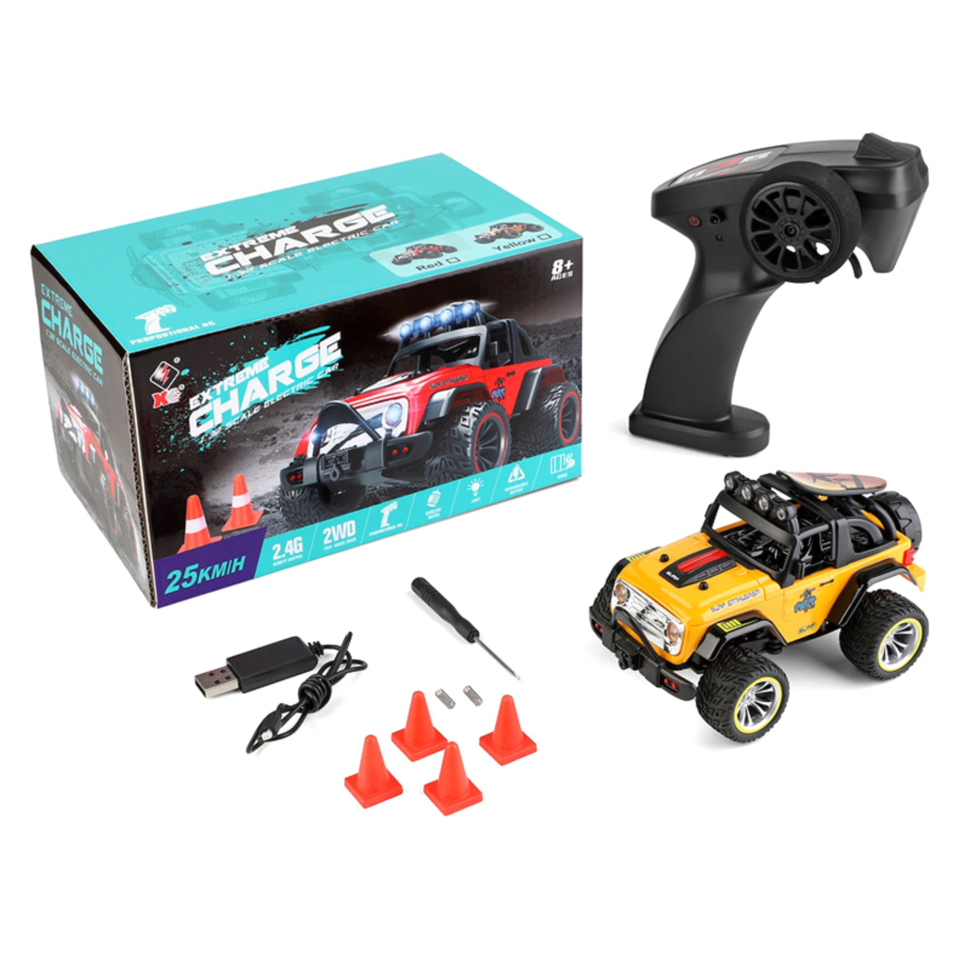 2.4G Mini RC Off-Road Vehicle 1:32 High Speed RC Car Toy High Simulation Remote Control SUV 