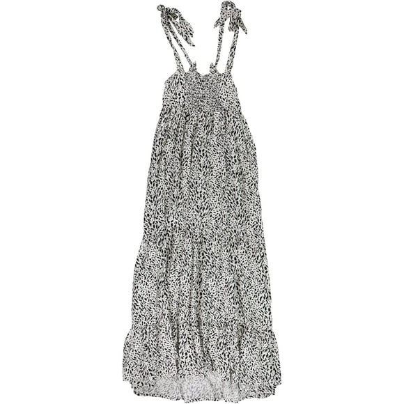 Hurley Robe Maxi à Étages pour Femmes, Blanc, Grand