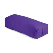 Yoga Bolster - Long Rectangular Cotton Filled - 1pc - Yogavni (Purple)