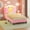 Pink, variant on Afuhokles Twin Bed with LED Lights and Charging Station, Upholstered Storage Headboard Platform Bed Frame, Pink