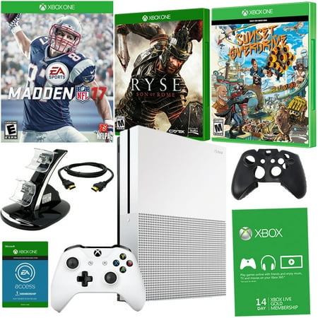 Xbox One S 1TB With NFL 2017, Ryse, and Sunset Overdrive