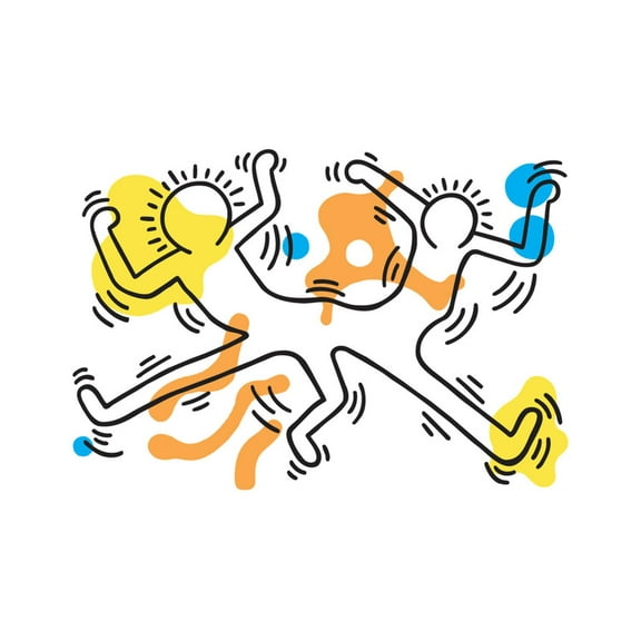 Art.com Untitled Pop Art Giclee Print by Keith Haring, 24" x 18"