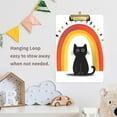 thumbnail image 4 of FORMRS Acrylic Clipboard with Low Profile Clip Standard A4 Letter Size, 12.5" x 9", Black Cat Rainbow, 4 of 8
