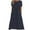 Navy, variant on yillto Women's Dress Short Sleeve Crew Neck Summer Causal Beach Flowy Long Sundress with Pockets