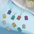 thumbnail image 2 of 36Pcs Tarot Card Charms Rectangel Rack Plating Alloy Pendants, 2 of 6