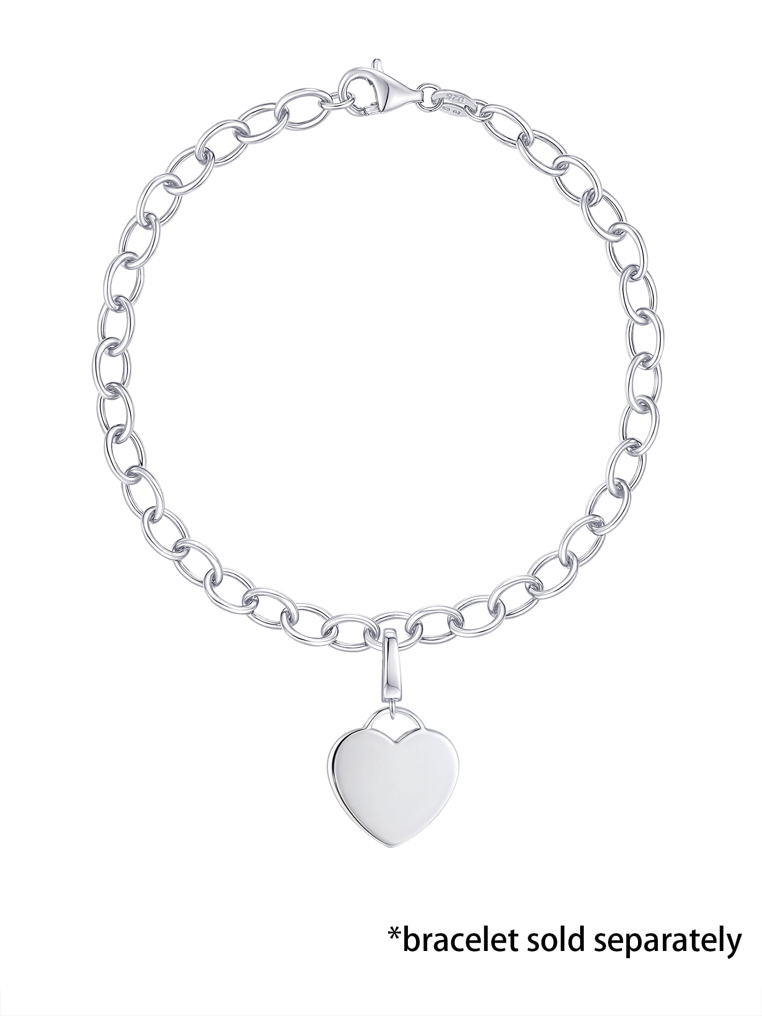 Brilliance Fine Jewelry Heart Charm in Sterling Silver