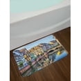 thumbnail image 2 of City Old Houses Bath Mat, Colorful Traditional French Houses River Lauch in Petite Venise Colmar, Plush Bathroom Decor Mat with Non Slip Backing, 29.5" X 17.5", Multicolor, by Ambesonne, 2 of 2