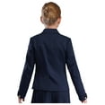 thumbnail image 2 of Doomiva Blazer Jacket for Kids Girls Long Sleeve Solid Lapel Formal Suit Coat School Uniform Dress Tops with Pocket Navy Blue 12, 2 of 8