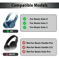thumbnail image 2 of Silicone Ear Pads Cover Compatible with Solo 4, Washable Sweat Earpad Covers Silicone Case Compatible with Solo4 & Solo3 Wireless On-Ear Headphones Accessories Protective Pads Cover, 2 of 8