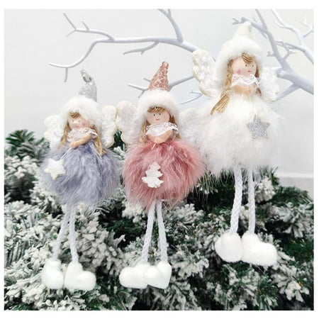 

Home Decor Christmas DecorationsYedhsi Christmas Decoration Sitting Posture Hanging Leg Angel Pendant Christmas Tree Little Angel Pendant Gift Pendant