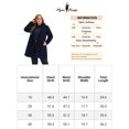 thumbnail image 6 of Unique Bargains Women's Plus Size Trench Single Breasted Detachable Hooded Overcoat, 6 of 6